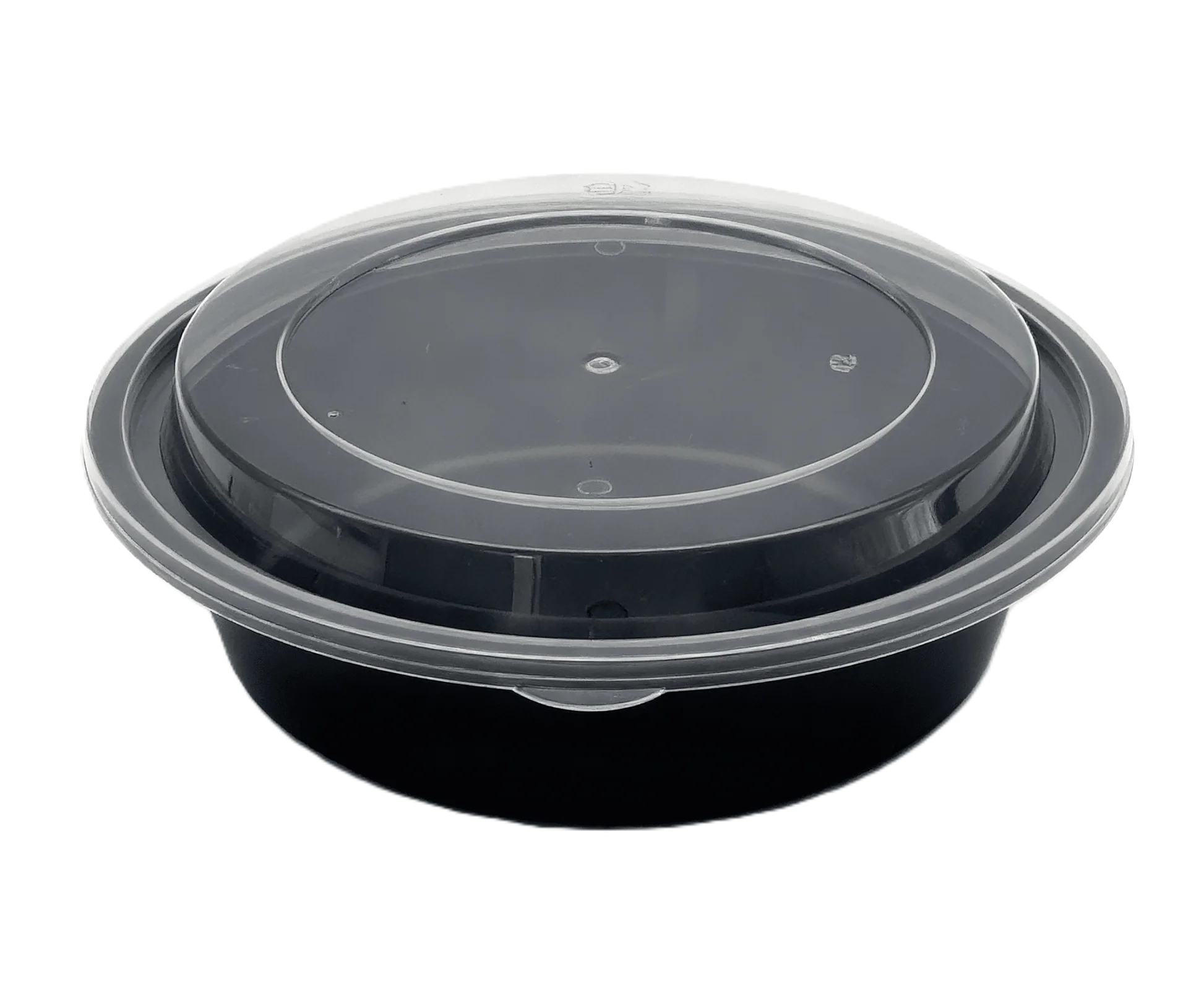 Round Microwavable Heavy Weight Container with Lid 24 oz