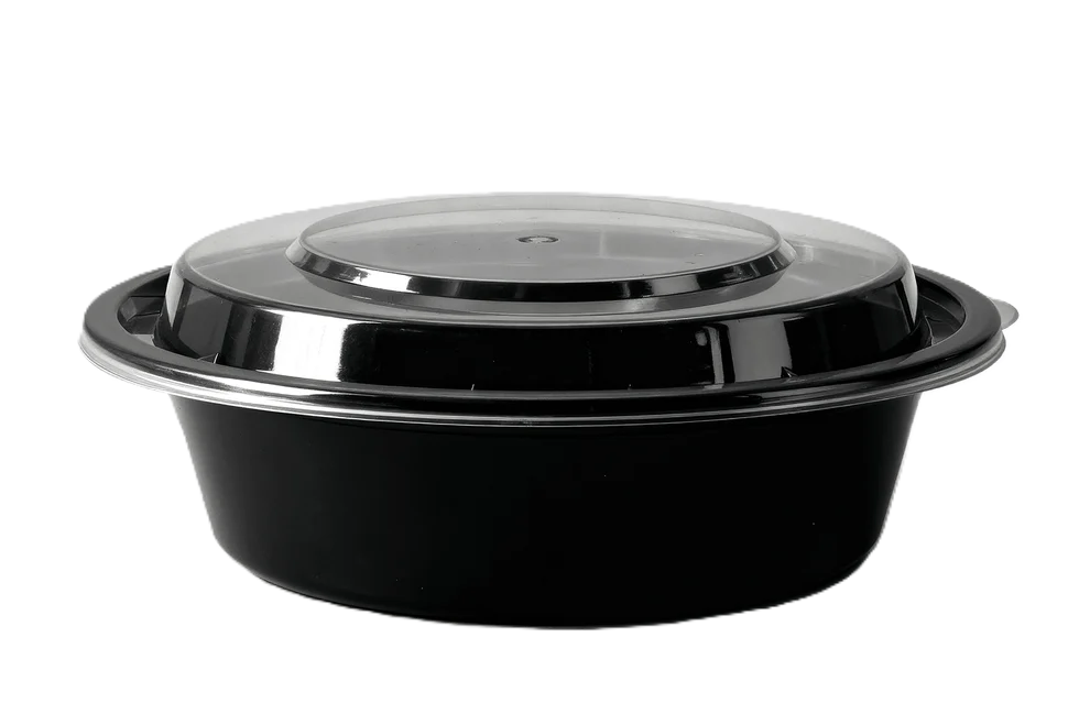 Round Microwavable Heavy Weight Container with Lid 32 oz