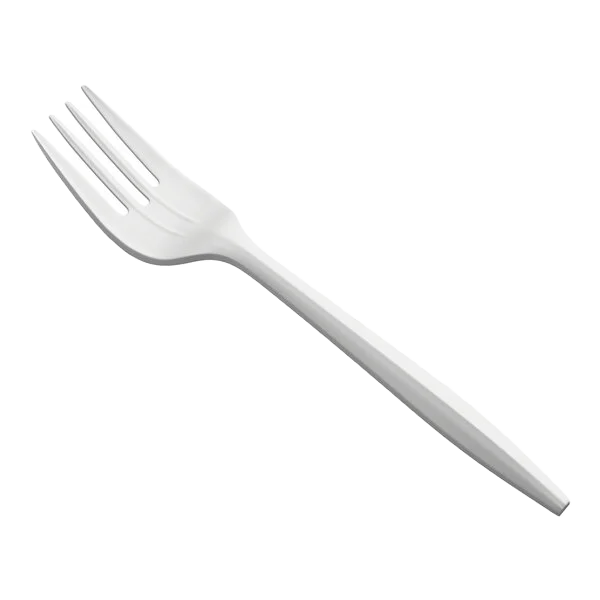 Medium Weight Plastic Fork White