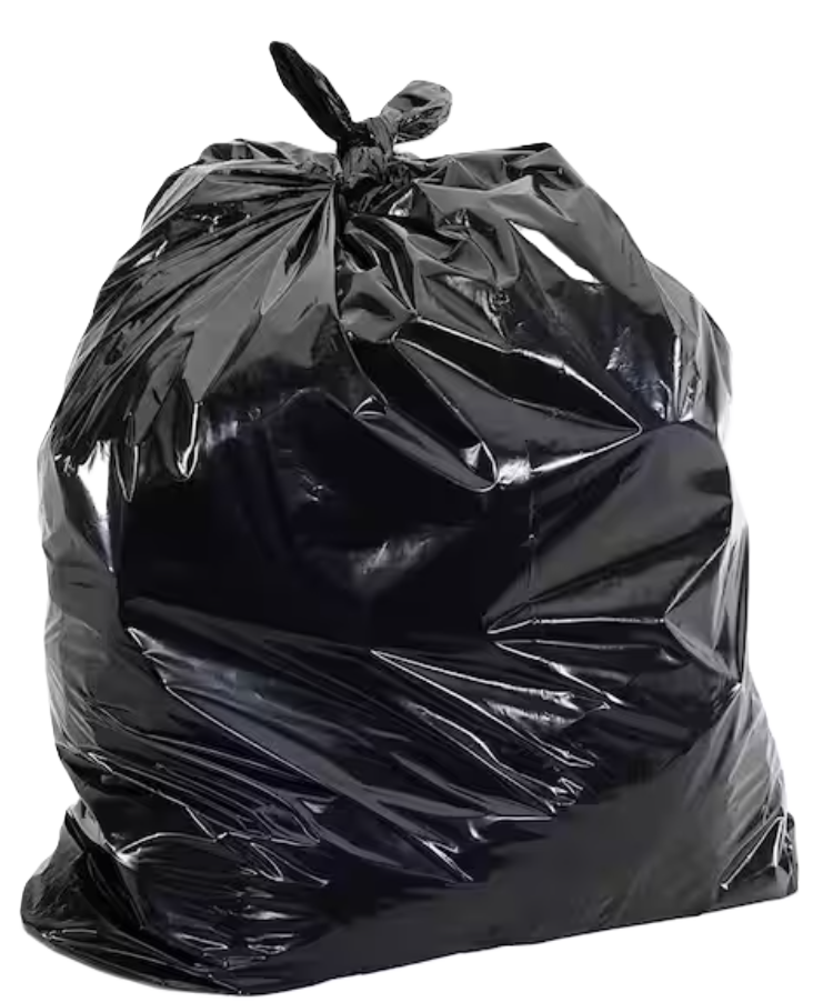 Heavy-Duty Industrial Contractor Black Trash Bag 46 Gallon XXX