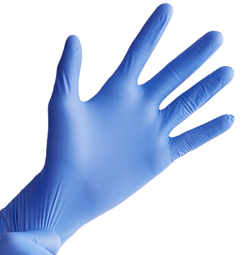 Blue Exam Grade Nitrile Gloves - S