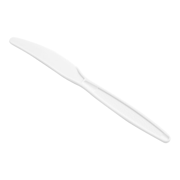 Heavy Weight Plastic Knife White