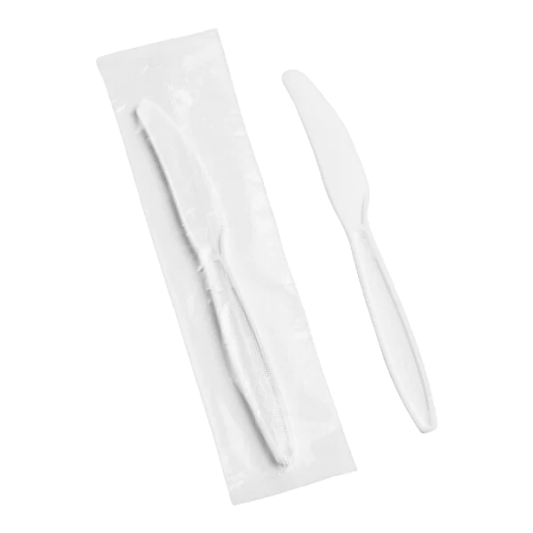 Heavy Weight Wrapped Plastic Knife White