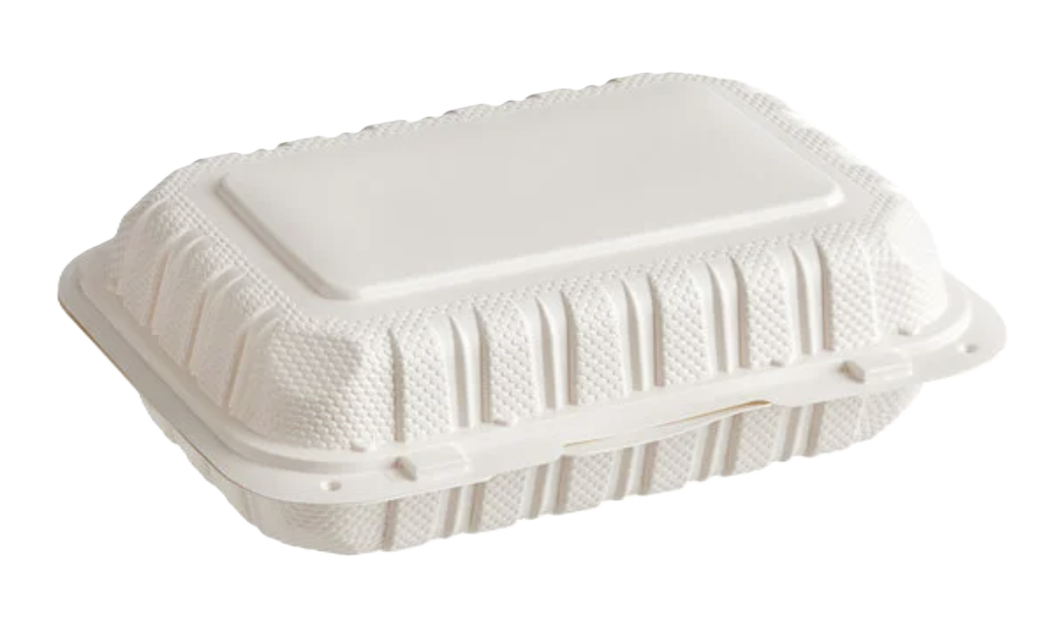 Microwaveable Hinged Take-Out Container 9"x6"