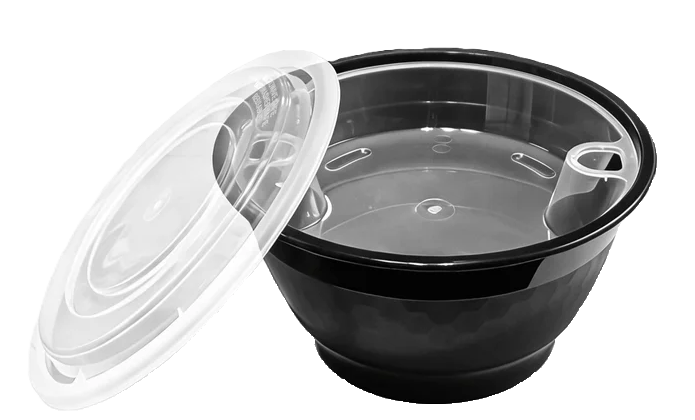 Microwaveable Heavy Weight Noodle Bowl with Inserts - 42oz -