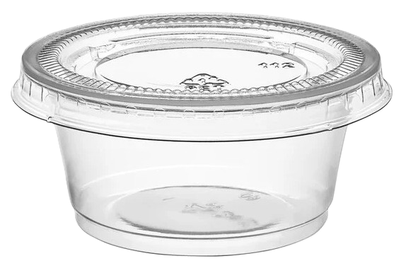 Clear Plastic Souffle Cup / Portion Cup 2 oz Set