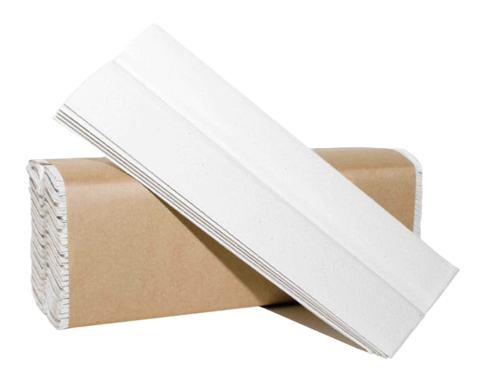 C-Fold Standard Weight Towel White